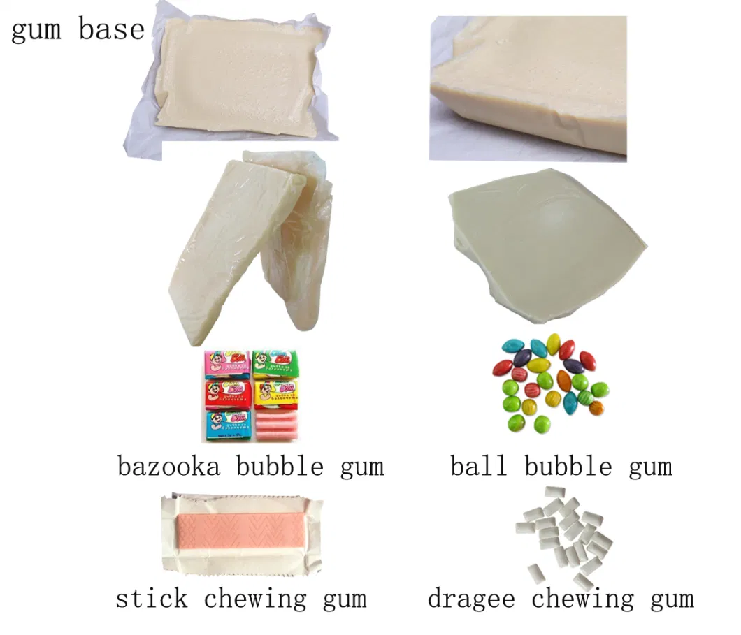 Food Additives Gum Base for Chewing Gum and Bubble Gum Raw Materials