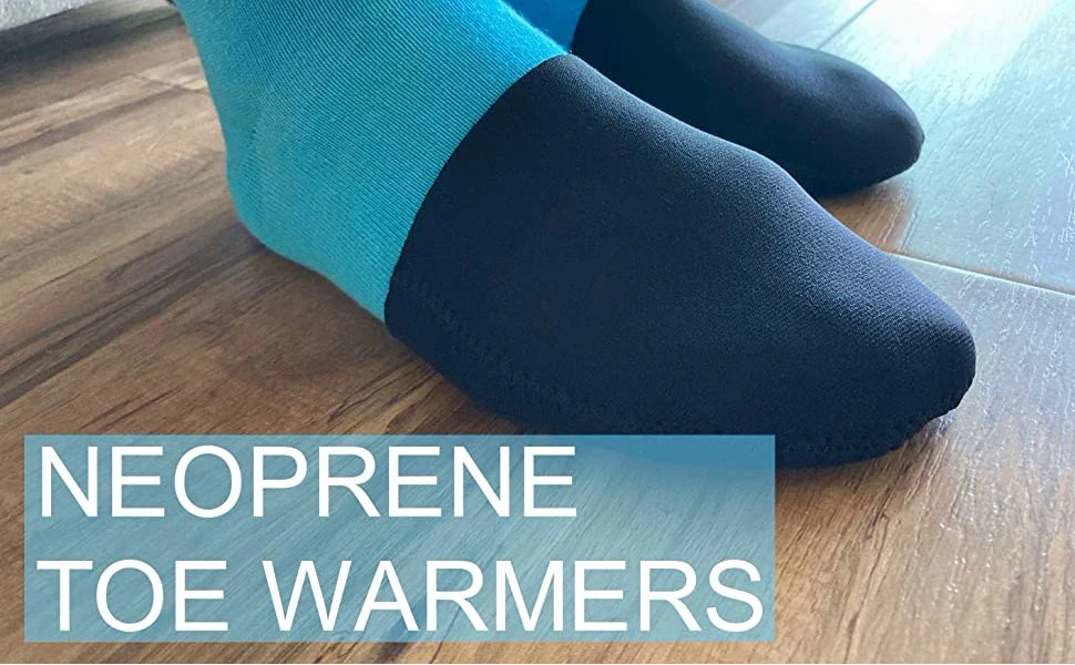 1.5mm Neoprene Toe Warmer / Foot Warmer Booties / Thermal Toe Socks for Hiking, Cmping, Cycling