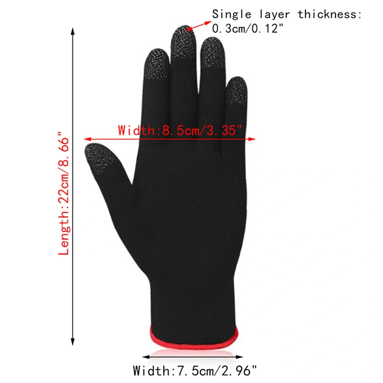 Game Controller Sweat Proof Thumb Sleeve Sensitive Touch Screen Gaming Finger Hand Gaming Gloves