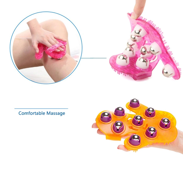 Massage Roller Massage Tools Hand Massager Ball Beauty Body Care Therapy Glove Fits Neck Chest Foot